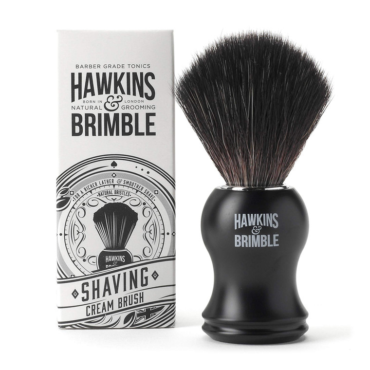 Hawkins & Brimble - Luxury Shaving Brush for Men - For a Richer Lather and Smoother Shave Brush for Mens with Synthetic Soft Bristles and Vegan Frien