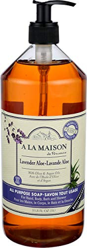 A LA MAISON French Liquid Hand Soap, Lavender Aloe - Natural Hand Wash Made with Essential Oils - Biodegradable, Plant-Based, Vegan, Cruelty-Free, Al