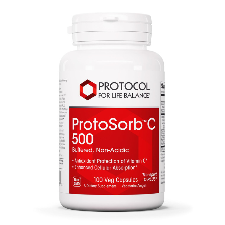 Protocol Protosorb C 500 - Highly Absorbable Vitamin C - for Immune System & Bone Health Supplement* - with Alpha-Lipoic Acid - Buffered, Non-Acidic