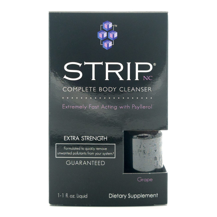 Wellgenix Strip NC Herbal Cleanse Detox Drink, 1 oz - Body Detox & System Cleanse, Grape Flavor - Flush Your System of Toxins for a Full Body Detox C