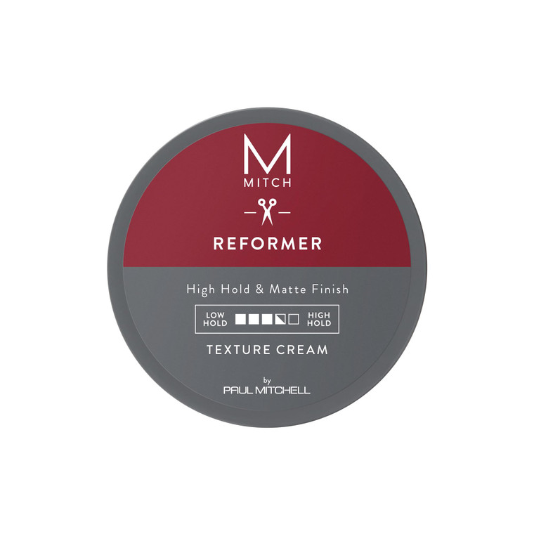 MITCH by Paul Mitchell Reformer Texture Cream for Men, High Hold, Matte Finish, For All Hair Types, Especially Fine to Medium Hair, 3 oz.