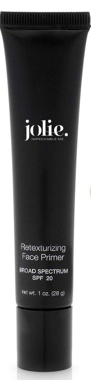 Jolie Weightless Retexturizing Face Perfecting Serum - Foundation Primer, Makeup Extender & Sunscreen SPF 20, Instantly Reveals Smoother, More Radian