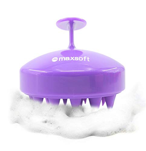 Maxsoft Hair Scalp Massager Shampoo Brush, Scalp Care Brush (Purple)