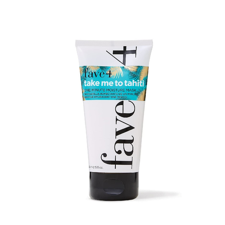 fave4 hair Take Me to Tahiti Hair Mask with Monoi Oil, Nourish Damaged Hair in One Minute, 5 fl oz