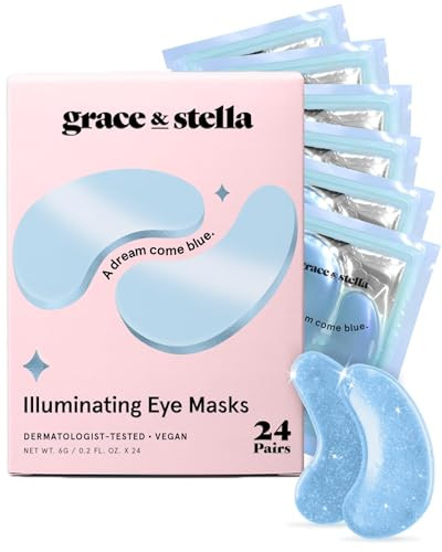 grace & stella Award Winning Under Eye Mask Reduce Dark Circles, Puffy Eyes, Undereye Bags, Wrinkles, Gel Under Eye Patches, Get Well Gifts for Women