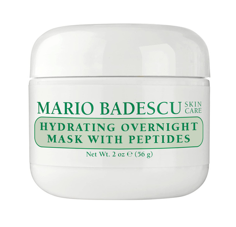 Mario Badescu Hydrating Overnight Mask with Peptides for All Skin Types | Anti-Aging Sleep Mask that Hydrates | Formulated with Palmitoyl Pentapeptid