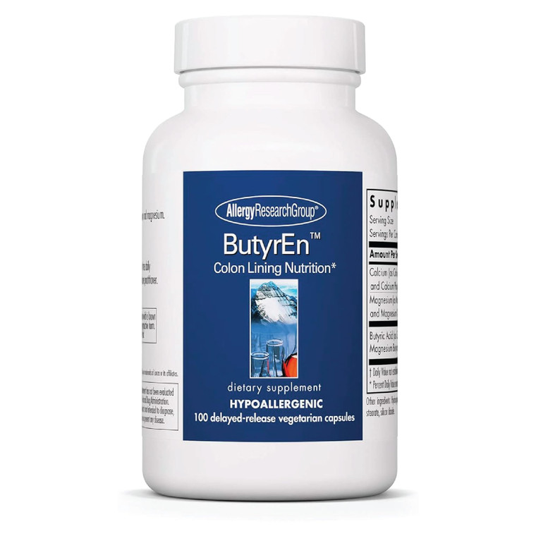 ARG ButyrEn Colon Lining Nutrition - Supports Gut and Colon Health - Digestive Support - Delivers 200 mg - Vegetarian & Hypoallergenic - 100 Servings