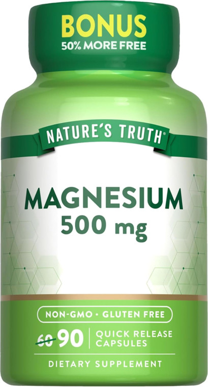 Nature's Truth Magnesium Oxide 500mg (Pack of 2)