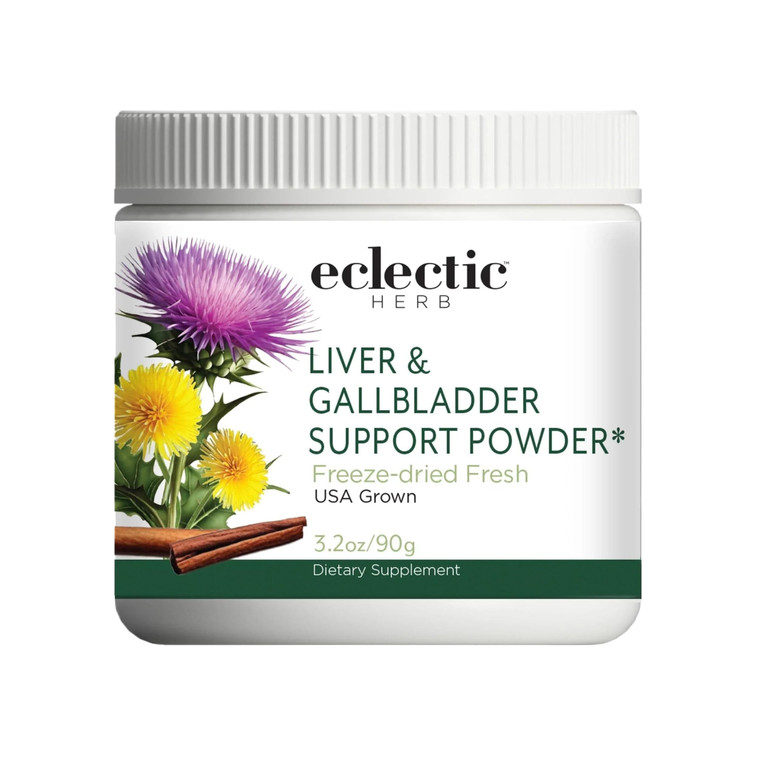 Eclectic Herb - Liver & Gallbladder Support Powder | Silymarin Supplement | Milk Thistle, Dandelion, Beet Root | Natural, Vegan, Non-GMO, Gluten Free