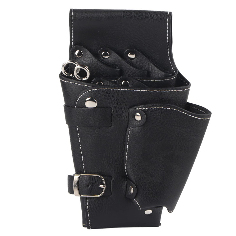 Hairdresser Bag, Scissor Pouch Holster with Belt for Hairdressers, Salon Hair Stylist Barber Scissors Shear Hairdressing Waist Holder Case Bag, Real