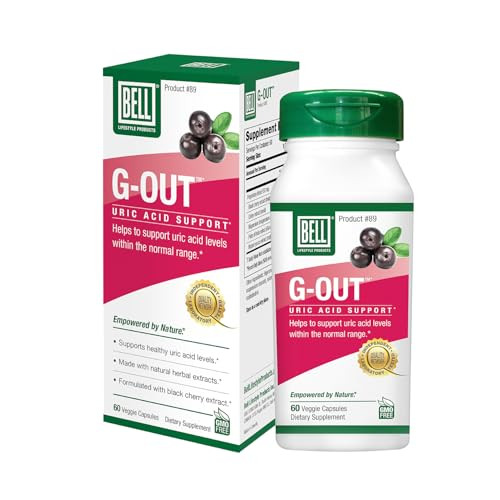 Bell G-Out Uric Acid Cleanse | Recommended for Gout - A Unique Blend of Herbal Extracts That Helps Maintain Uric Acid Levels Within The Normal Range,