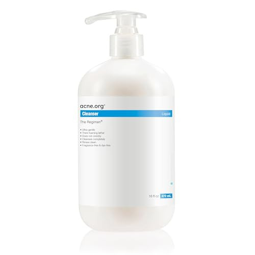 Acne.org Cleanser 16 oz. - Gentle Face Wash for Acne-Prone Skin, Now with Increased Foaming and always pH-Balanced