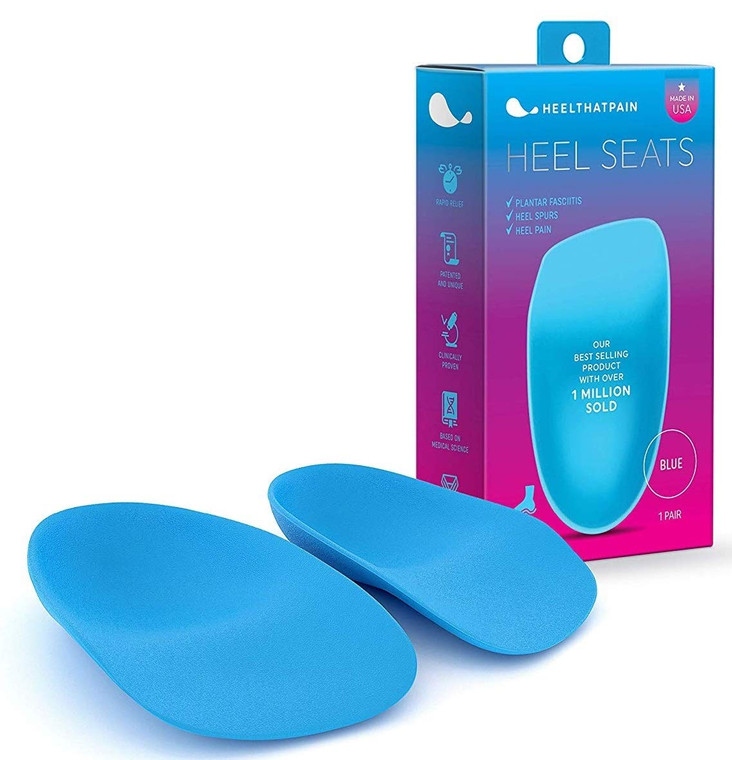 Heel That Pain Plantar Fasciitis Insoles | Heel Seats Foot Orthotic Inserts, Heel Cups for Heel Pain and Heel Spurs | Patented, Clinically Proven, 10