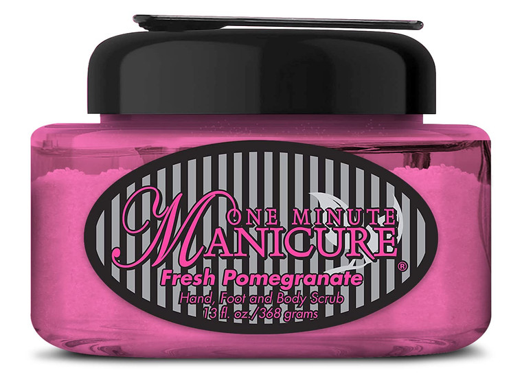 One Minute Manicure  Moisturizing Salt Scrub  13 oz  Professionally Formulated To Exfoliate, Recondition & Moisturize Skin  Enhanced With Botanic