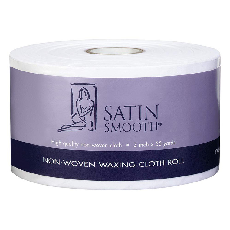 Satin Smooth Non-Woven Waxing Cloth Roll, 3 in x 55 yards