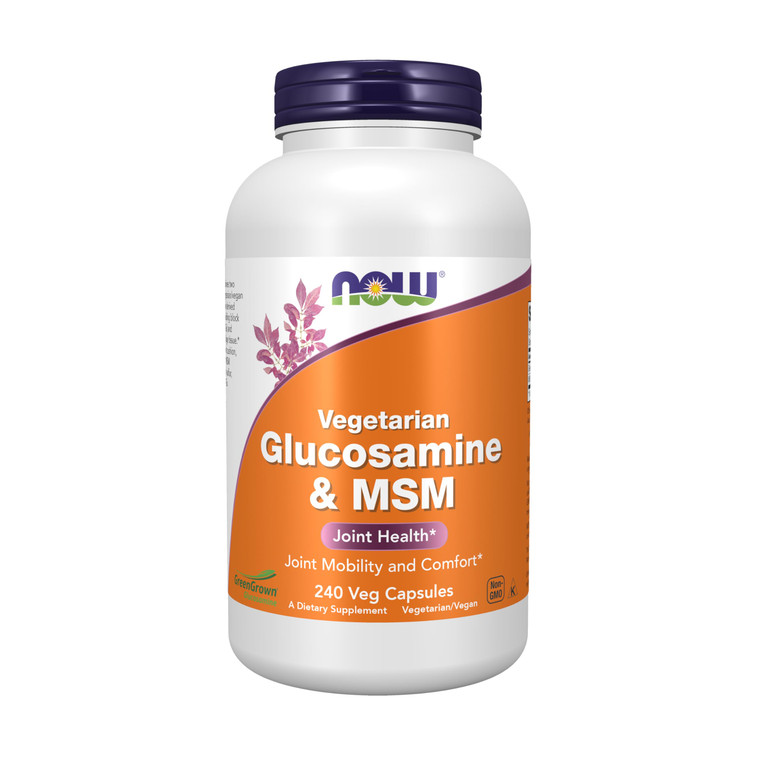 NowFoods Vegetarian Glucosamine & MSM Joint Health 240 Veg Capsules