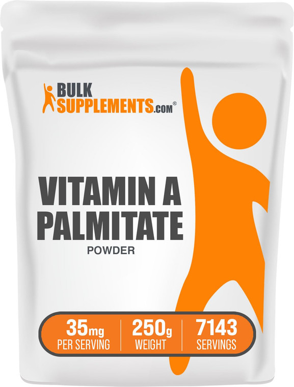 BulkSupplements.com Vitamin A Palmitate Powder - as Retinol Palmitate, Vitamin A Supplement for Immune & Eye Support - Gluten Free, 35mg per Serving,