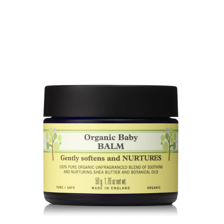 Neal's Yard Baby Balm with Shea Butter and Botanical Oils, Soothing & Nourishing Softening Balm, Hypoallergenic, Fragrance-Free, Cruelty-Free, 50g