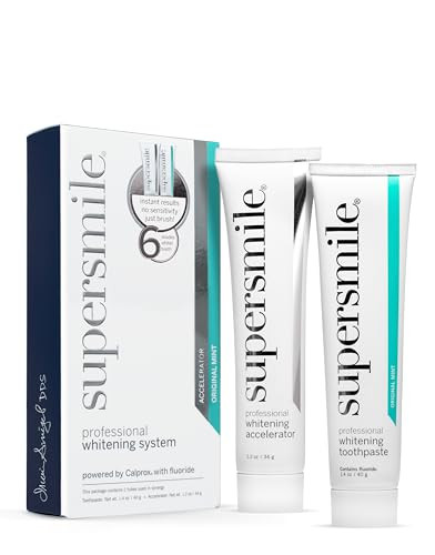 Supersmile Teeth Whitening System - Whitening Toothpaste and Accelerator - Whitens Up to 7 Shades