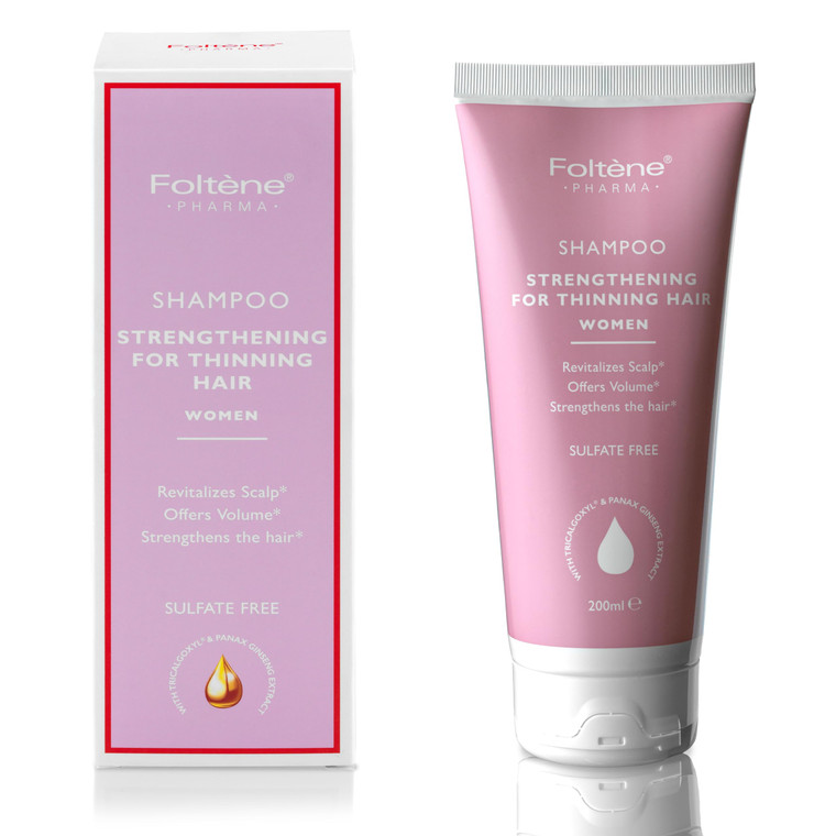 Foltene Strengthening Shampoo for Women  Reduces Thinning, Boosts Volume, and Enhances Hair Health  Silicone & Sulfate-Free Hair Thickening Shampoo