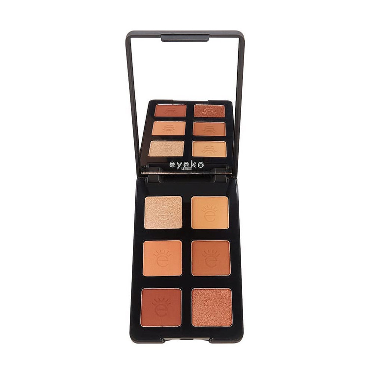 Eyeko Limitless Eyeshadow Palette 2 - High Pigment - 6 Shades - Blendable Warm-toned Medium Nudes and Golden Copper Shimmers - Lightweight - Vegan