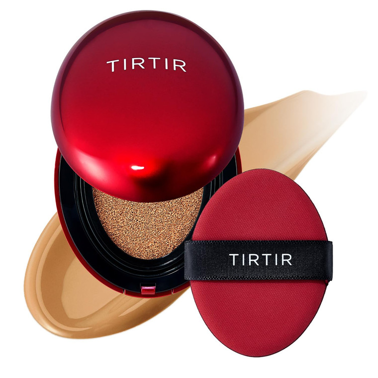 TIRTIR Mask Fit Red Cushion Foundation | Full coverage, Weightless, Skin fit, Satin Glow Finish, Korean Makeup BB Foundation, beauty, Tattoo cover up