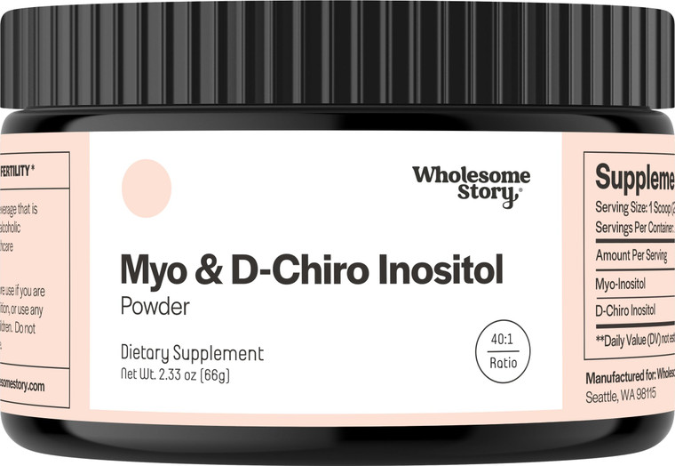 Myo-Inositol & D-Chiro Inositol Supplement Powder for Women | Hormonal Balance & Healthy Ovarian Function Support | Vitamin B8 | Great Alternative to