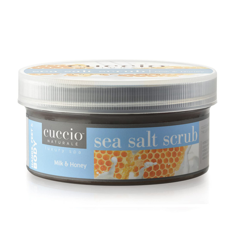 Cuccio Naturale Sea Salt Scrub - Gently Exfoliates To Remove Dead Skin Cells - Leaves Skin Supple, Radiant And Youthful Looking - Paraben And Cruelty