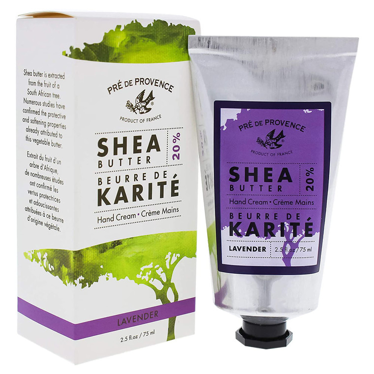 Pre de Provence Beurre De Karité Moisturizing Collection, Shea Butter Enriched Nourishing, Hand Cream, 75ML, Lavender