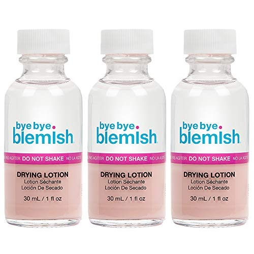 Bye Bye Blemish Acne Drying Lotion, Reduce Pimples Overnight, On-the-Spot Pimple Treatment, Beauty Skincare Essential - 1oz. (3 Pack)