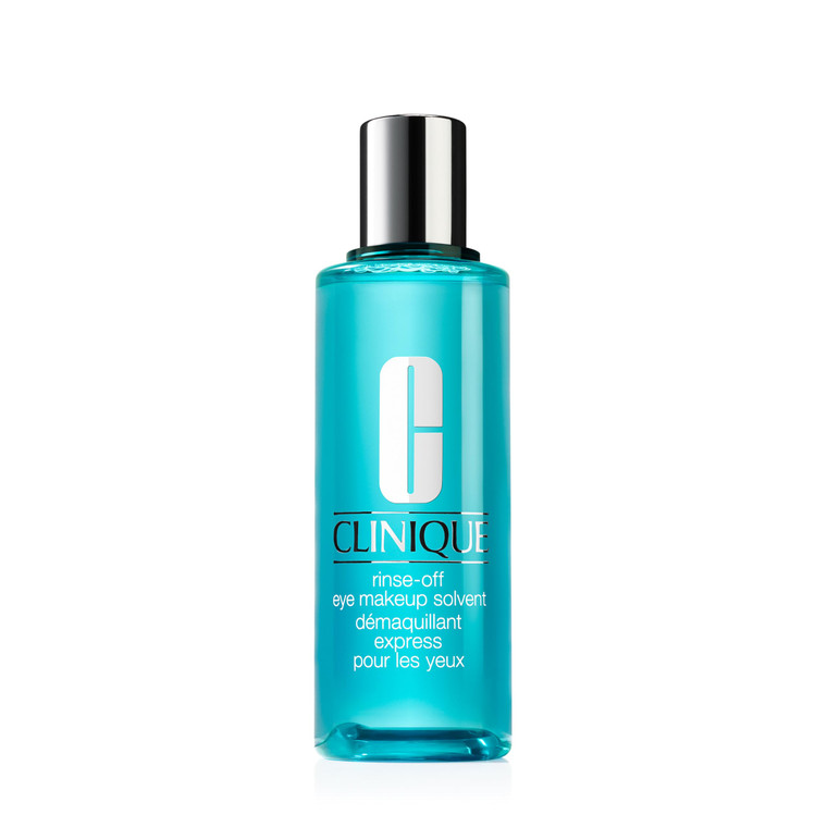 Clinique Rinse-Off Oil Free Eye Makeup Remover Solvent | Safe For Sensitive Skin, 4.2 Fl Oz