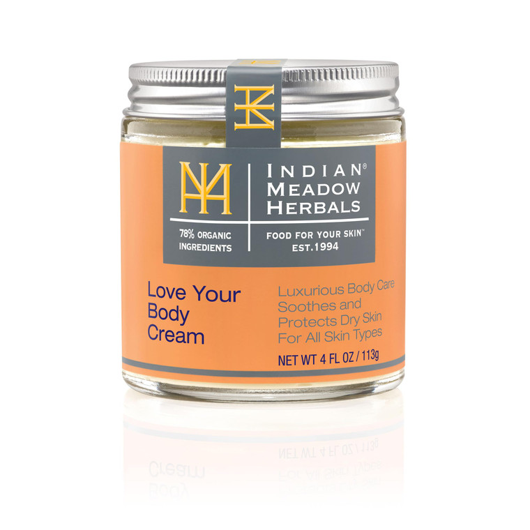 Indian Meadow Herbals Love Your Body Cream (4oz) - Luxurious Ultra Repair Cream Soothes & Protects Dry, Itchy Skin, scaly, sensitive skin. For Face &