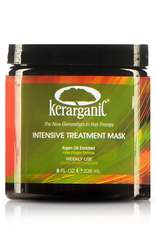 KERARGANIC Intensive Treatment Mask Argan Oil Enriched Keratin Hair Repair Treatment, 8oz