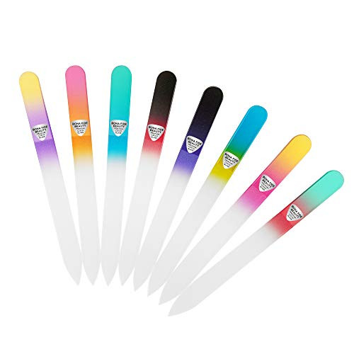 Bona Fide Beauty Czech Glass Nail File Set (8 Pieces) in Multicolor