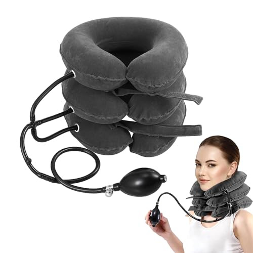 Neck Stretcher, Cervical Traction Device, Adjustable Inflatable Neck Traction Device, Neck Decompression Home Use