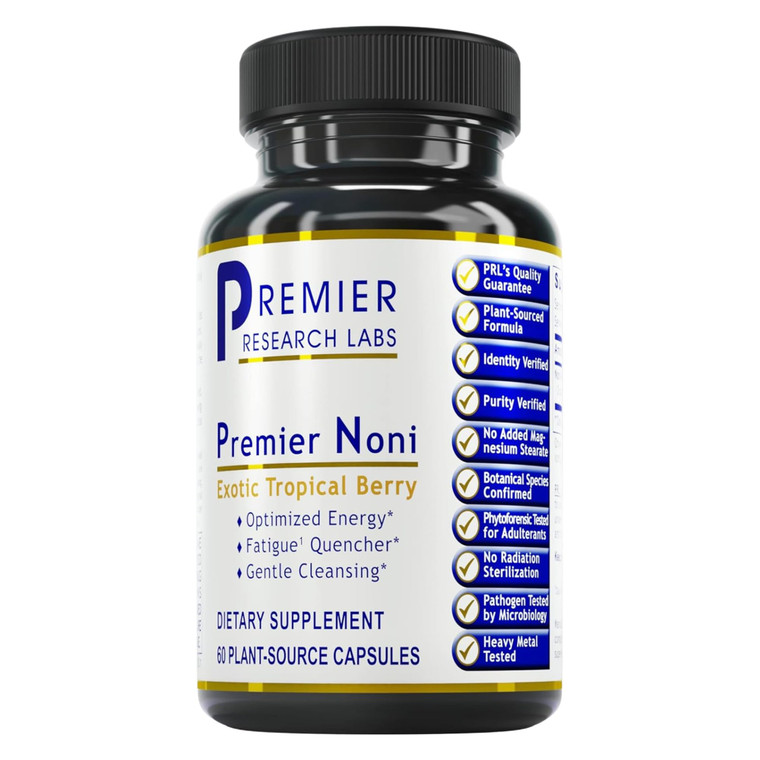 Premier Research Labs Premier Noni - Organic Noni Capsules, Noni Fruit Powder Pills, Noni Extract Supplement for Gut Health, Energy & Immune Health S