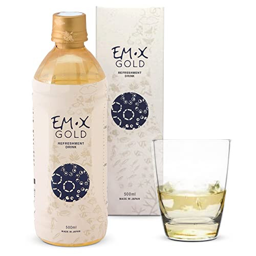 TeraGanix EM-X Gold Prebiotic, Anti Aging Drink, Dr. Formulated, Gut Flora Health Drink (50 Day Supply), Liquid Antioxidants Supplement, Balance pH (