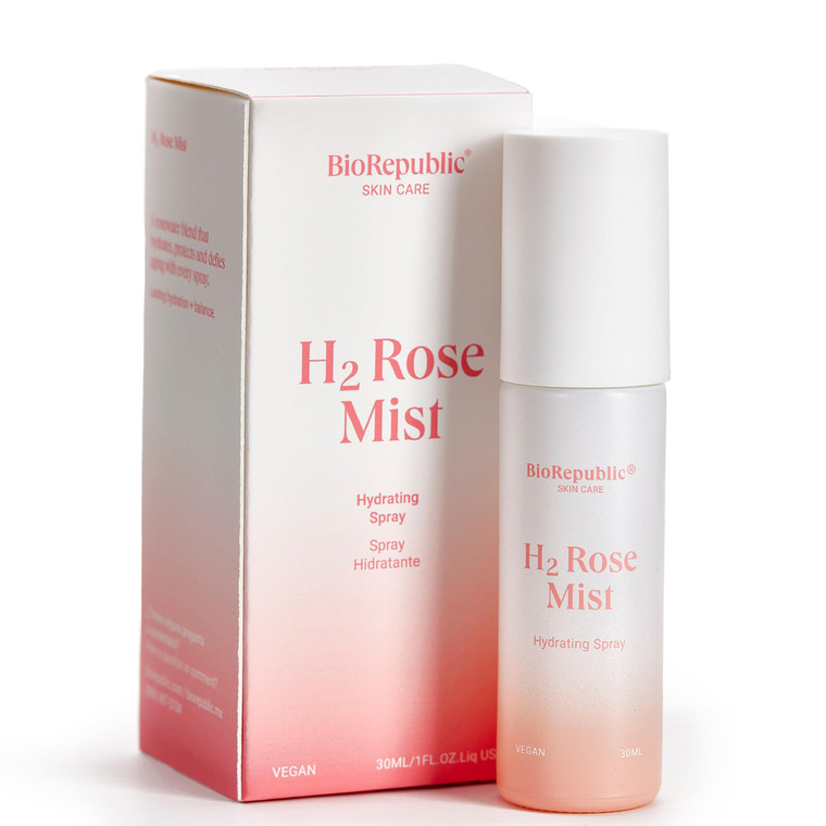 BioRepublic SkinCare All-Body Revitalizing Rose Water with Hyaluronic Acid - Moisturizes Skin & Refreshes Makeup (30 mL) (Single)
