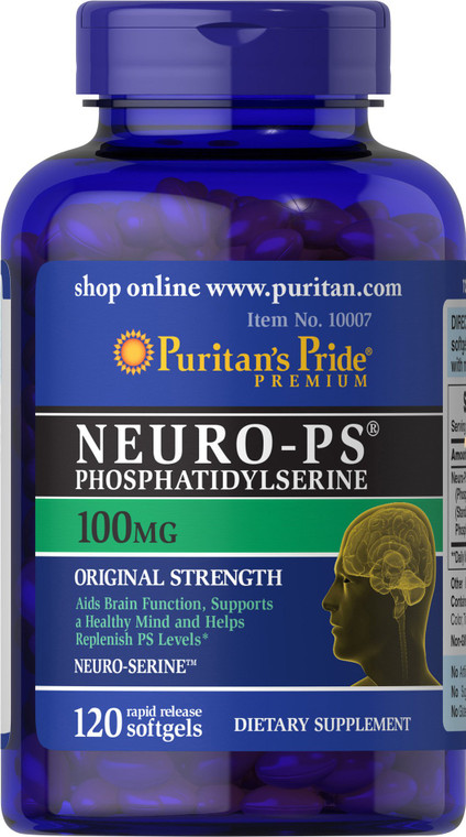 Puritan's Pride Neuro-PS 100 mg Softgels, 120 Count