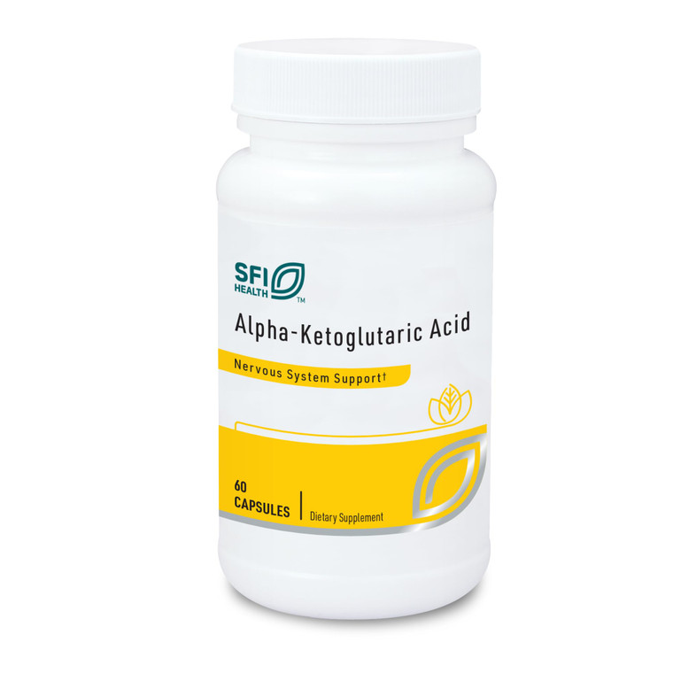 Klaire Labs SFI Health Alpha-Ketoglutaric Acid - Energy & Metabolism Support - 300mg AKG in Hypoallergenic, Vegetarian Capsules, Dairy & Gluten-Free