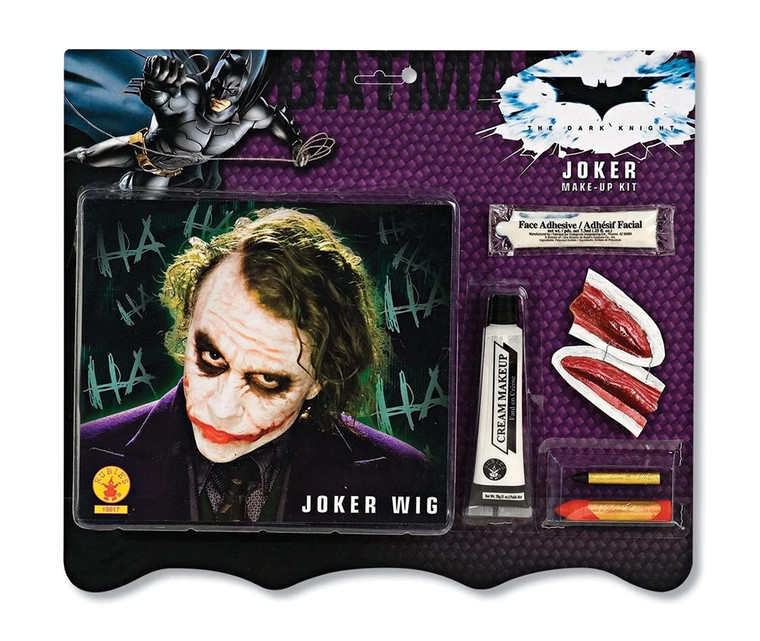 Rubies DC Batman The Dark Knight: The Joker Wig and Makeup Set for Adults, Men's No Size