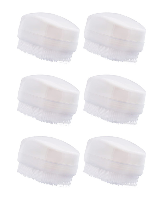 Wilbarger Method Therapy Brush, 6 Pack (White) - Therapressure Sensory Brush for Occupational Therapy and Brushing Protocol