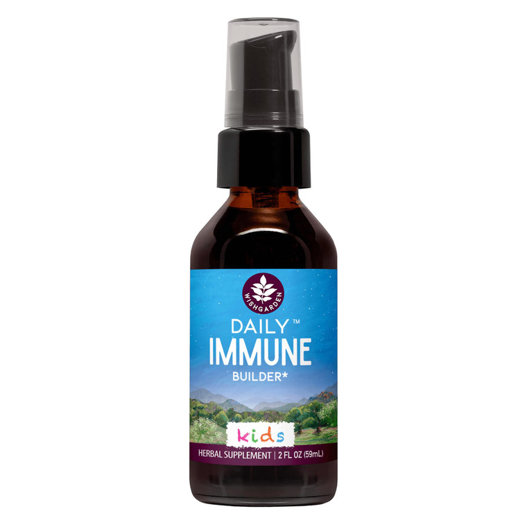 WishGarden Herbs Daily Immune for Kids - Daily Immune Support Formula for Children, Herbal Immune Defense & Immune System Booster with Black Elderber