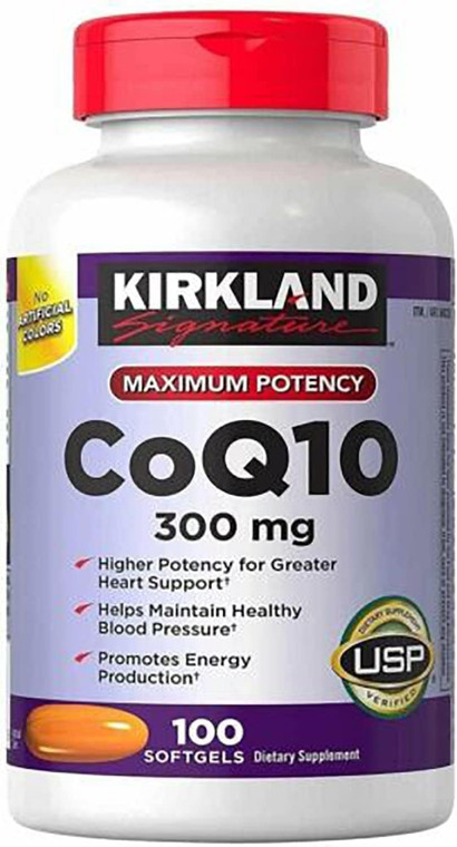 Kirkland Signature CoQ10 300mg 100 Softgels