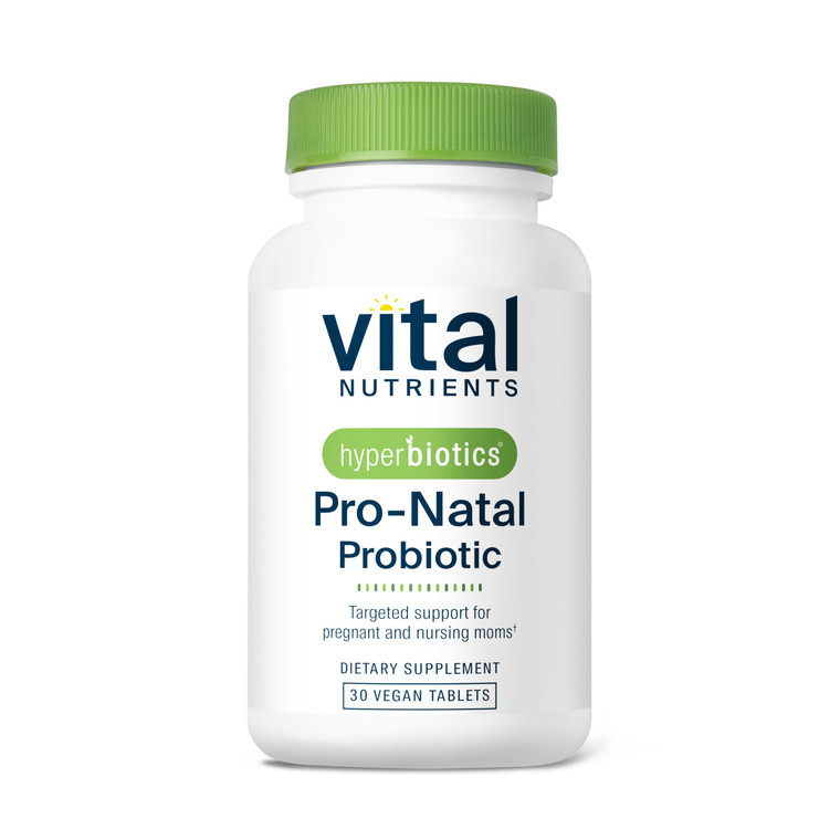 Hyperbiotics Vital Nutrients Pro-Natal Prenatal Probiotics for Women | Support for Occasional Nausea, Bloating, and Gas | Vegan Pregnancy Probiotic f