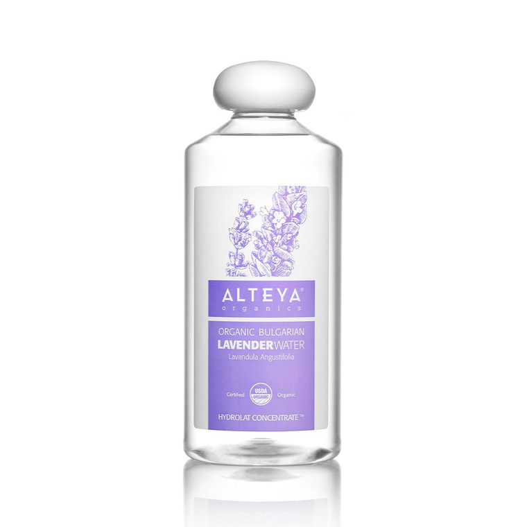 Alteya Organics Lavender Water USDA Certified Organic Facial Toner, 17 Fl Oz/500mL Pure Bulgarian Lavandula Angustifolia Flower Water, Award-Winning