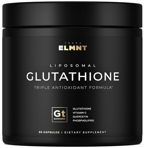 2150mg Super Liposomal Glutathione Supplement w. Vitamin C, Quercetin & Pure L Glutathione 2000mg Triple Action Formula Glutathione Liposomal Supplem