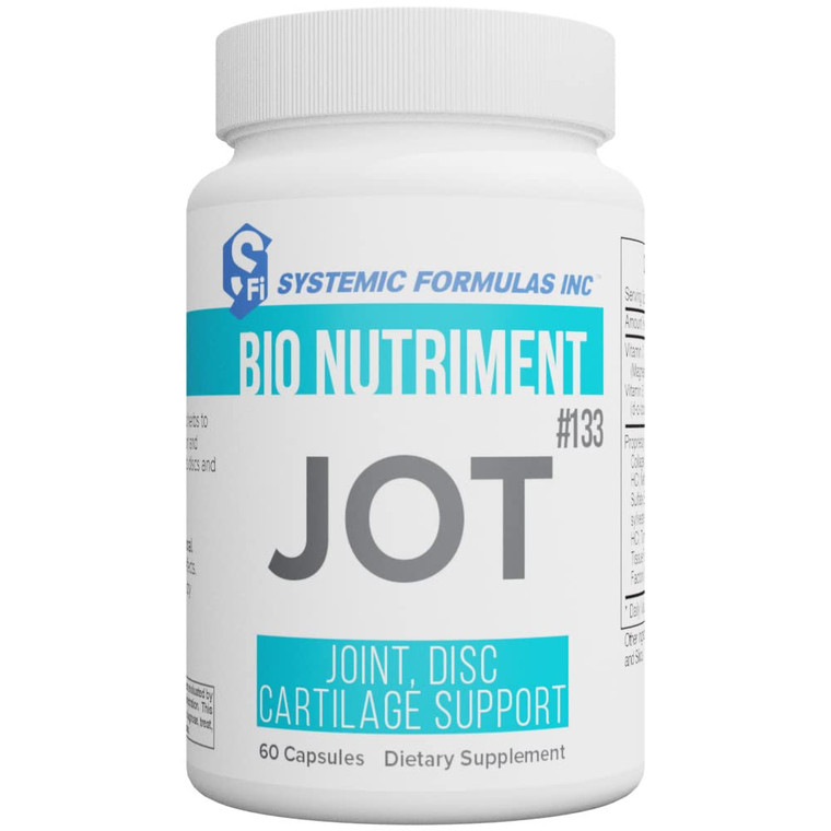Systemic Formulas JOT  Joint/Disc/Cartilage 60 Capsules Bio Nutriment #133. Supports Cartilage Integrity, Joint Health, Lubrication and Comfort and