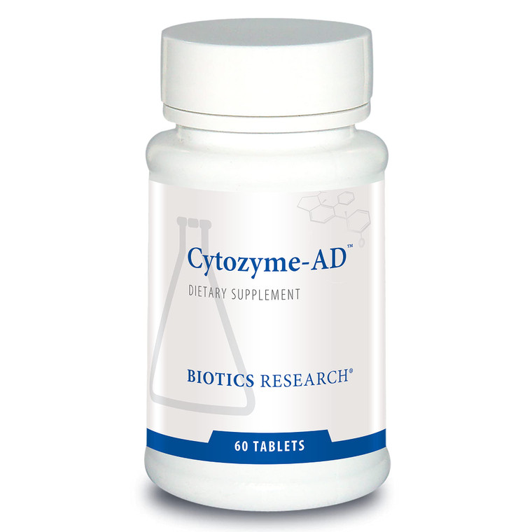 BIOTICS RESEARCH Cytozyme AD Supports Healthy Energy Levels, Promotes Calm 60 Tablets