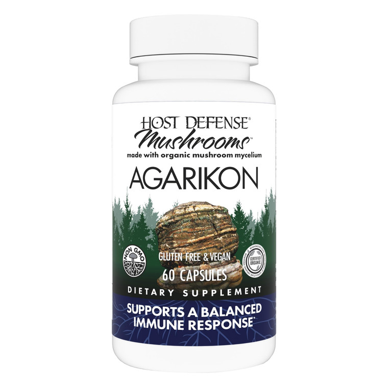 Host Defense Agarikon Capsules - Immune System Support Supplement - Mushroom Supplement to Aid Immune Functions & Cell Strength - Herbal Dietary Supp